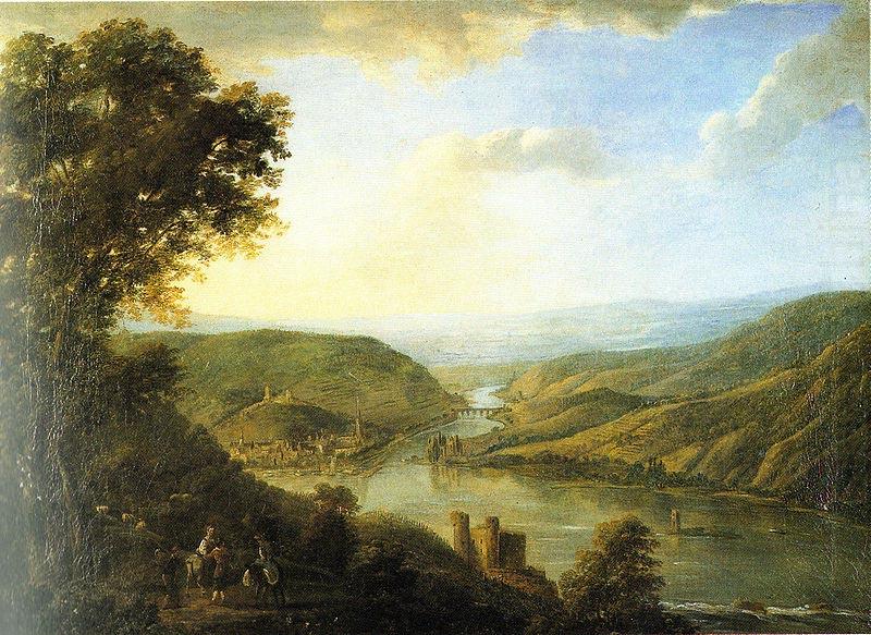 Johann Caspar Schneider Rhine valley by Johann Caspar Schneider china oil painting image